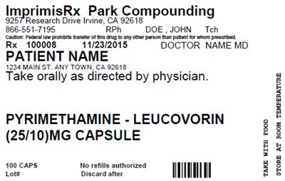 Image Description (Pyrimethamine Leucovorin (25mg 10mg))